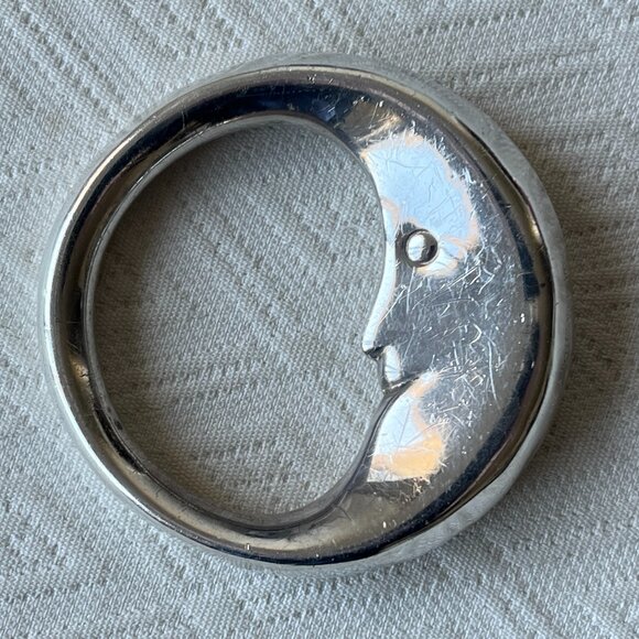 Tiffany & Co 925 Sterling Silver Man on the Moon rattle baby gift